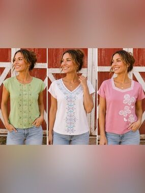 Set of three Alfred Dunner tops size small